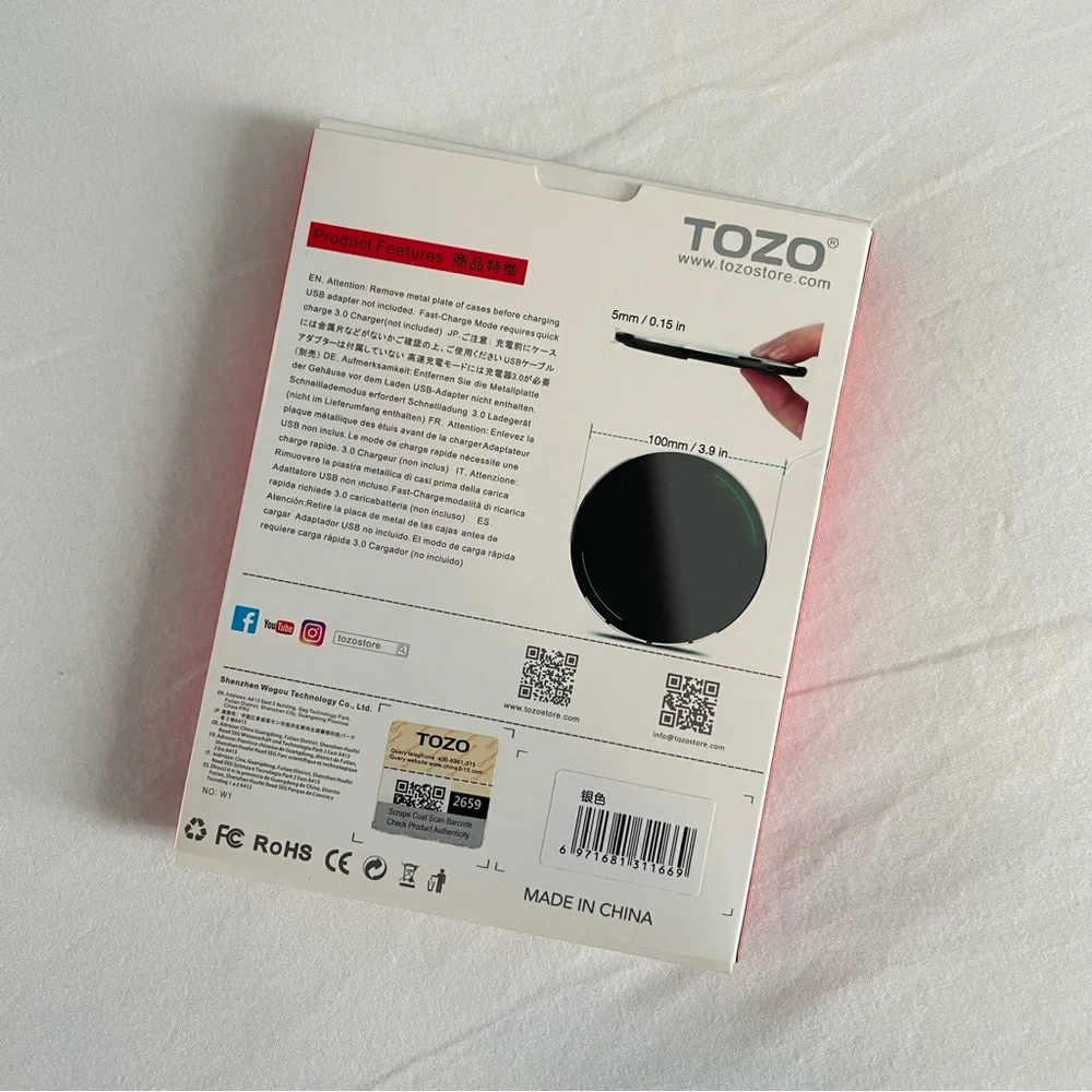 TOZO W1 Wireless Charger